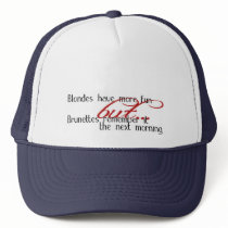 Blondes and Brunettes hats