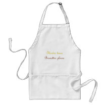 Blondes&Brunettes aprons by Moondial Blondes&Brunettes aprons