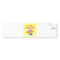 blondes bumper stickers
