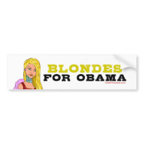 Blondes for Obama bumper stickers by obama_2008 Blondes for Obama bumper stickers