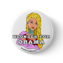 Blondes for Obama Button