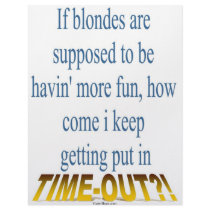 Blondes Get Timeouts Too! Letterhead Template