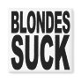 Blondes Suck Refrigerator Magnet