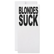 Blondes Suck rack cards