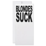 Blondes Suck Rack Card
