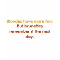 Blondes vs. Brunettes t-shirts