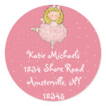 Blondie Ballerina Return Address Sticker