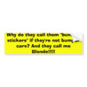 Blondie bumper stickers by DininwithVampires Blondie bumper stickers