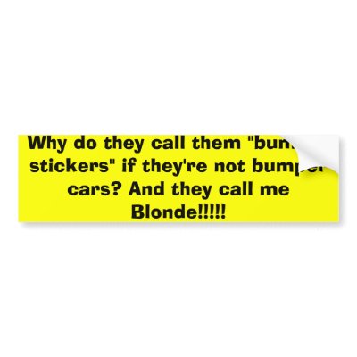 Blondie Bumper Sticker by DininwithVampires
