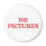 Blondie No Pictures Fridge Magnet