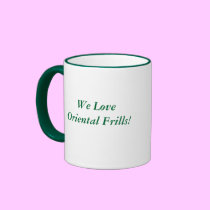 Blondinette Frill Pigeon mugs