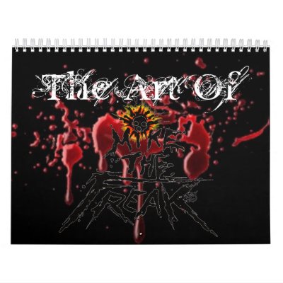 blood, 001 (4), The Art Of Wall Calendars by MikeTheFreak