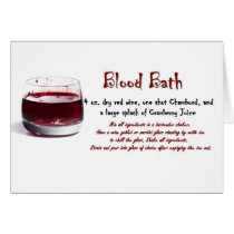 Blood Bath drink recipe cards
