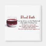Blood Bath drink recipe Fridge Magnets