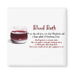 Blood Bath drink recipe Fridge Magnets