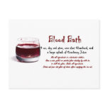 Blood Bath drink recipe postcards