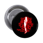 Blood Cancer Abstract Fight Like a Girl buttons