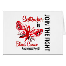 Blood Cancer Awareness Month Butterfly 3.1 Greeting Cards