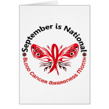 Blood Cancer Awareness Month Butterfly 3.3 Card