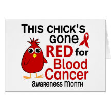 Blood Cancer Awareness Month Chick 3 Greeting Cards