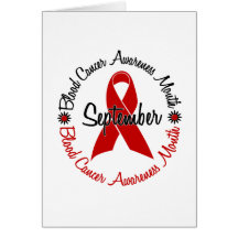 Blood Cancer Awareness Month Flowers 3 Card