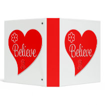 Blood Cancer Believe Heart Binder