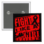 Blood Cancer BurnOut Fight Like a Girl buttons