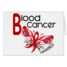 Blood Cancer BUTTERFLY 3.1 Greeting Cards