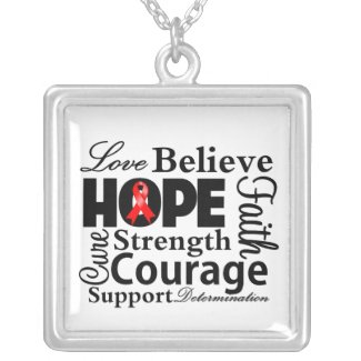 Blood Cancer Collage of Hope necklace