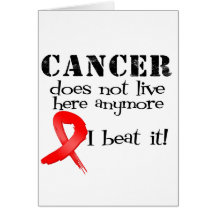 Blood Cancer Does Not Live Here Anymore Greeting Cards