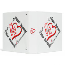 Blood Cancer Faith Hope Love Butterfly Binder