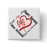Blood Cancer Faith Hope Love Butterfly buttons
