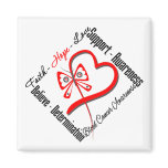 Blood Cancer Faith Hope Love Butterfly Fridge Magnets
