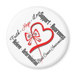 Blood Cancer Faith Hope Love Butterfly Fridge Magnets