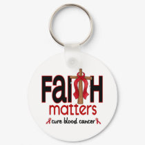 Blood Cancer Faith Matters Cross 1 keychains