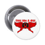 Blood Cancer Fight Like A Girl Wings buttons