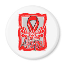 Blood Cancer Hope Butterfly Portrait Magnets