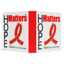 Blood Cancer Hope Matters Jeweled Ribbon Binder