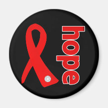 Blood Cancer Hope Ribbon Fridge Magnets