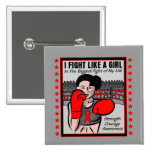 Blood Cancer I Fight Like A Girl Battle buttons