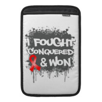 Blood Cancer I Fought Conquered Wo MacBook Sleeve