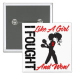 Blood Cancer I Fought Like A Girl and Won buttons