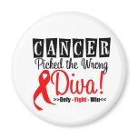 Blood Cancer Picked The Wrong Diva v2 Magnets