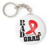 Blood Cancer Radiation Therapy RAD Grad Keychain