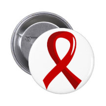 Blood Cancer Red Ribbon 3 Pins