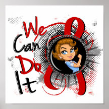 Blood Cancer Rosie Cartoon WCDI Print
