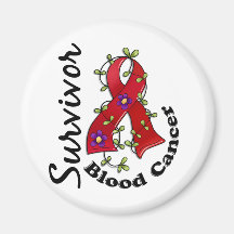 Blood Cancer Survivor 15 Fridge Magnet
