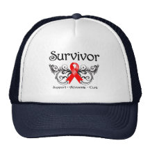 Blood Cancer Survivor Floral Deco Trucker Hat