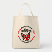 Blood Cancer Survivor Hope Determination Faith Tote Bag