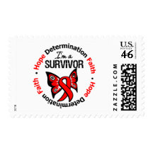Blood Cancer Survivor Hope Determination Faith Postage